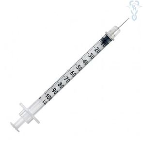 BD u100 1.0ml Syringe and Needle 30G x 8mm Box 100