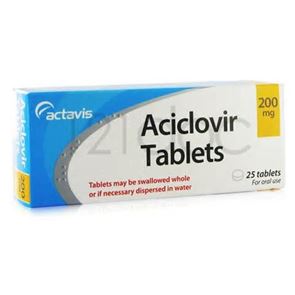 Aciclovir 200mg 25 tablets
