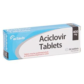 Aciclovir 400mg 56 tablets in box