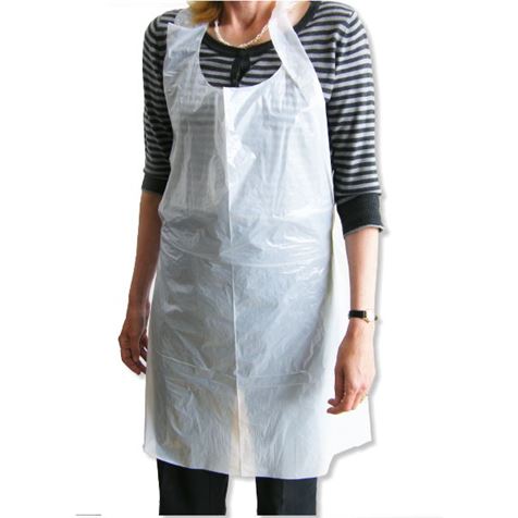 Disposable Apron Flat Pack White (27" x 46") 100 pack