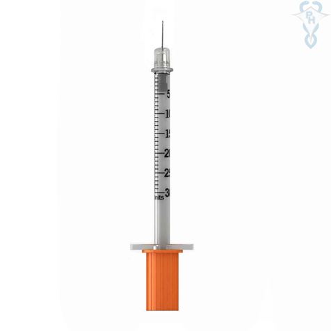 BD u100 0.3ml Syringe and Needle 30G x 8mm Box 100