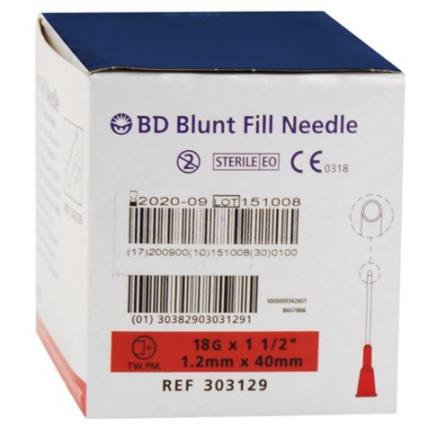 BD 18Gx40mm Needle Box of 100