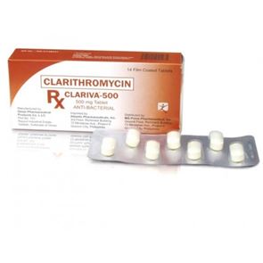 Clarithromycin 500mg 14 tablets