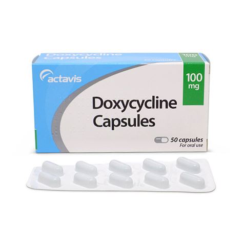 Doxycycline 100mg 50 Capsules