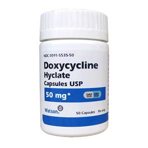 Doxycycline 50mg 28 tablets