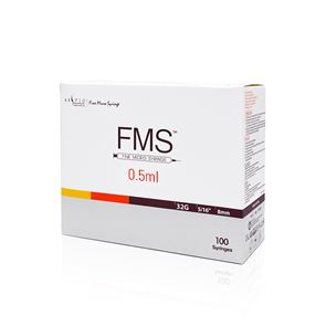 FMS Micro Syringe Needle 32G 0.5ml box 100