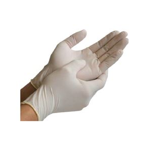 Latex Powder Free White Gloves Large x 100