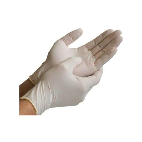 Latex Powder Free White Gloves Small x 100