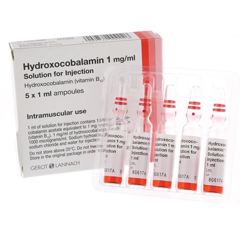 Hydroxocabalamin 1000mcg/ml 5x1ml 1 box of 5