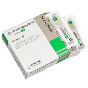 Lidocaine 2% Ampoules 2ml ( 10 in a box)
