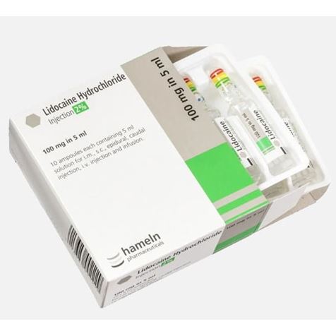 Lidocaine 2% Ampoules 5ml (10 in a box)