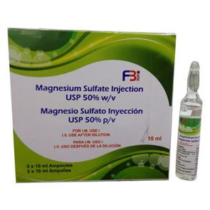 Magnesium Sulphate 50%/2ml box 10 ampoules
