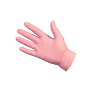 Ultraflex Pink Nitrile Powder Free Gloves Medium  Box of 100