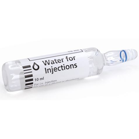 Water for injection 10ml (Glass ampoules) (10 per box)