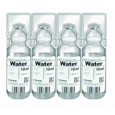 Water for injection 10ml (Plastic amps) (20xBox)